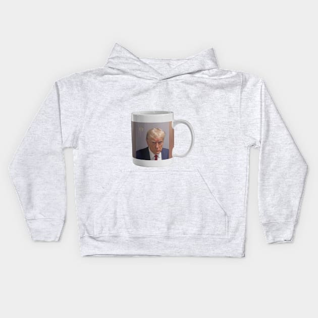 TRUMP MUG SHOT - DONALD TRUMP Kids Hoodie by Simontology